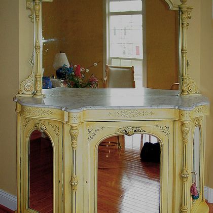 Antiqued Buffet after Refinishing