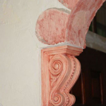 Faux finished Corbel