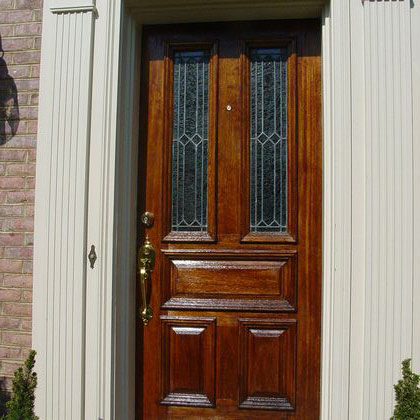 Refinished oak door