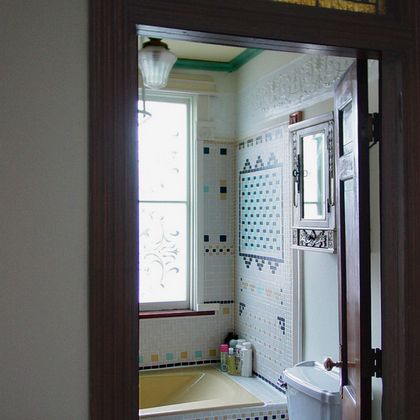 Victorian Mosaics in Bathroom