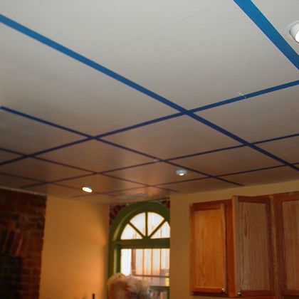 Installing a tin ceiling