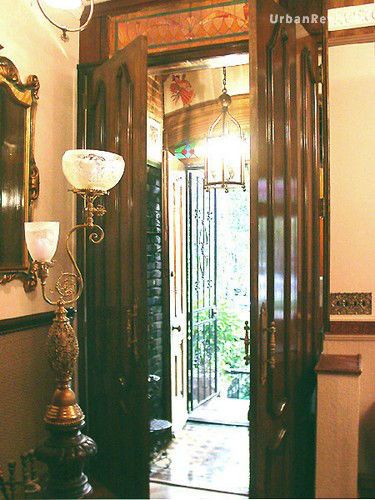 Installed newel Post