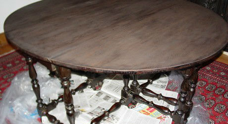 Furniture Restoration - Ebonizing a Table