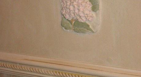 Plaster ornament in walls