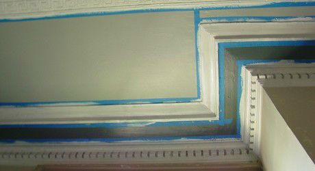 Compound cornice historic paint colors