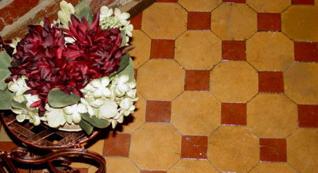 Encaustic floor tiles