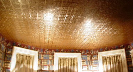 Faux Leather finish on armstrong ceiling tiles