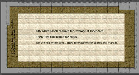 Tin panel ceiling pattern design