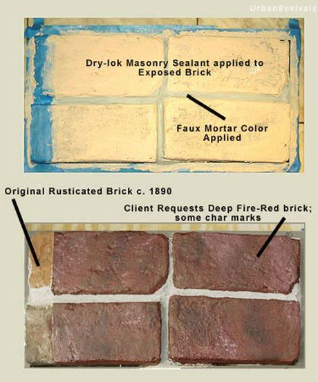 brick faux finish