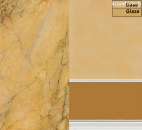 Faux Marble finish selection of base and grain colors