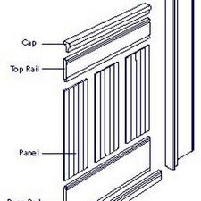 Wall clumns with beadboard