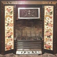 Rumford Fireplace with Tiles